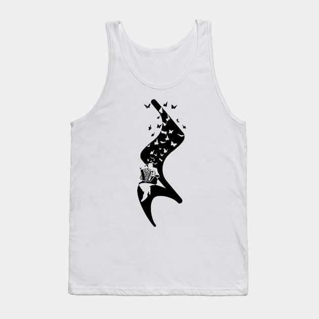 Accordion-Quarter Rest Tank Top by barmalisiRTB